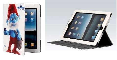 Smurf Papa Faux Leather Protective Case for iPad 2/3