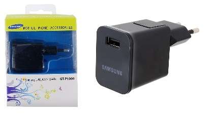 Samsung Galaxy Tab USB Wall Charger Adapter for GT-P7500 and GT-P1000 (Black)