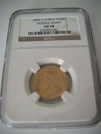 1892 Pond , Double Shaft * NGC Graded AU 58 @ R1 start !!