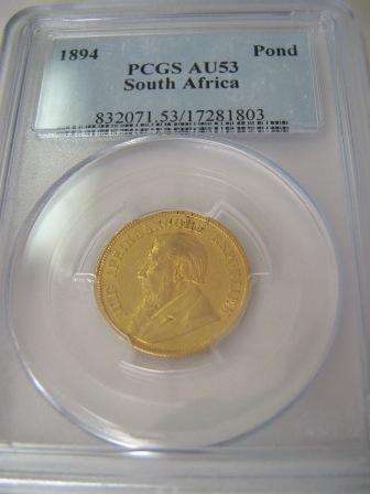 1894 Pond * PCGS Graded AU 53 @ R1 start !!