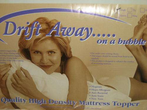 Drift away conveluted foam