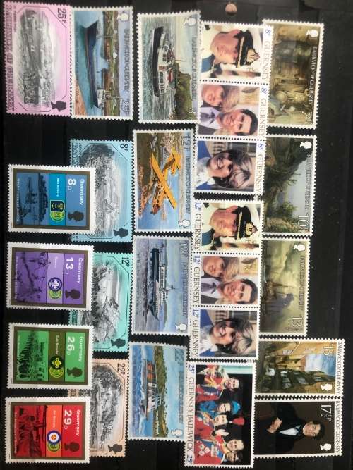 Guernsey MNH sets catalogue value 28$