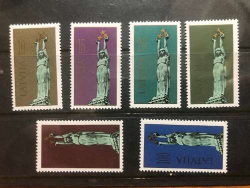 Latvia - 1991 Liberty Monument Full set MNH