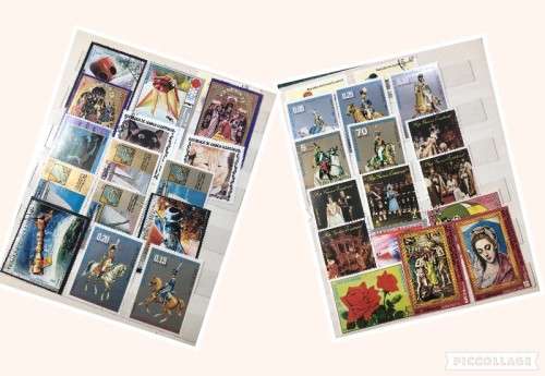 African stamps in album,