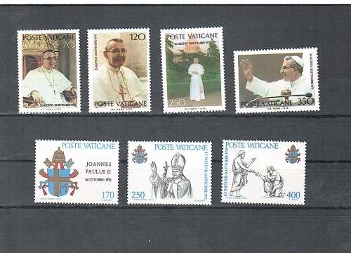 Vatican - 1978 Remembrance of Pope John Paul I and 1979 Pope John Paul II MNH