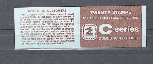 USA Booklet 1980 C series complete
