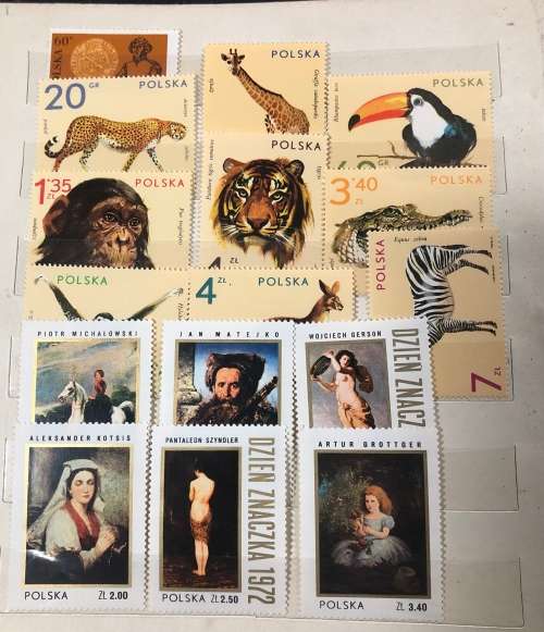 Poland - A5 album with MH stamps 1970`s mainly (100+)