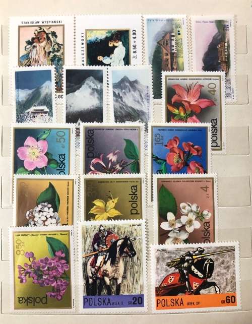 Poland - A5 album with MH stamps 1970`s mainly (100+)