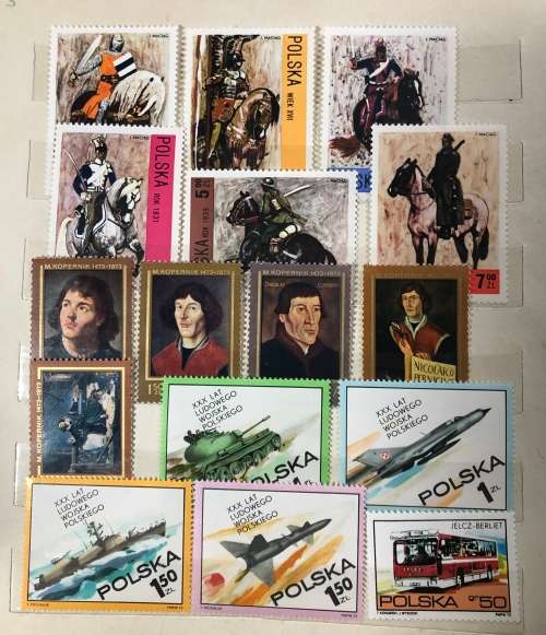 Poland - A5 album with MH stamps 1970`s mainly (100+)