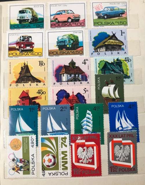 Poland - A5 album with MH stamps 1970`s mainly (100+)