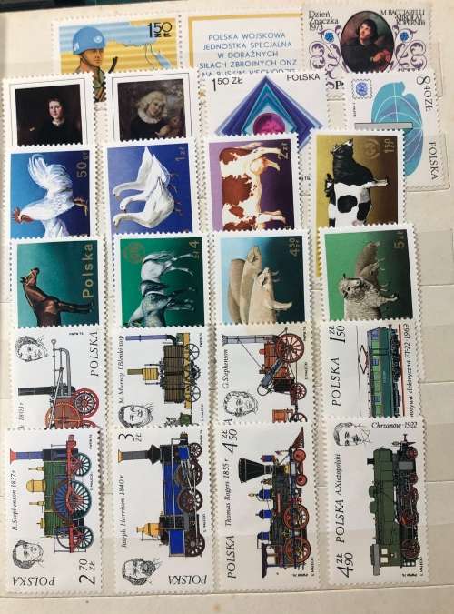 Poland - A5 album with MH stamps 1970`s mainly (100+)