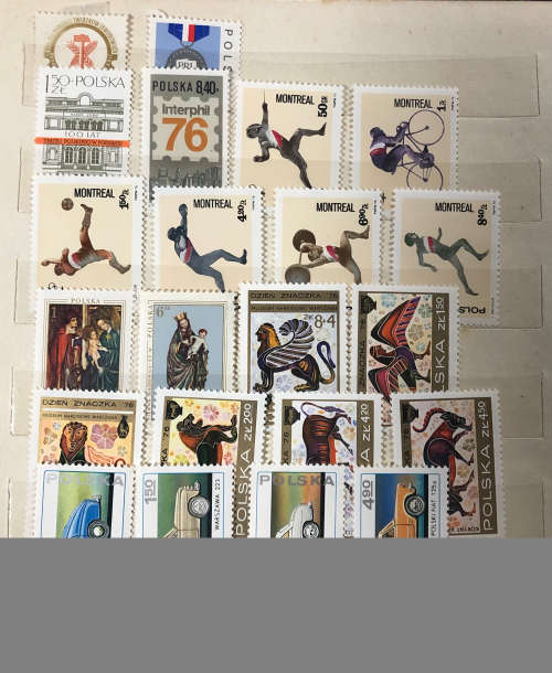 Poland - A5 album with MH stamps 1970`s mainly (100+)