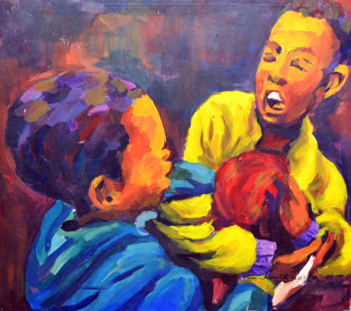 Investment Art - Junior Fungai - Oil on Canvas board