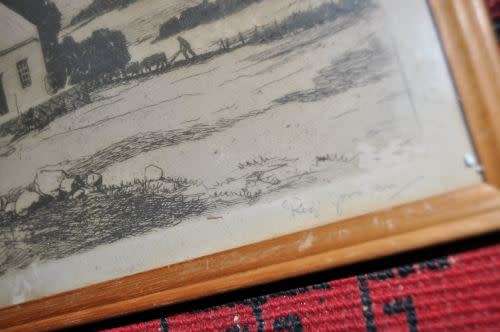 REGINALD A.GRATTAN-AWESOME ETCHING SIGNED BY ARTIST