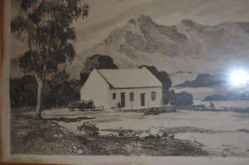 REGINALD A.GRATTAN-AWESOME ETCHING SIGNED BY ARTIST