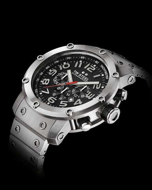 TW Steel Men's TW127 Grandeur Tech Stainless Steel Bracelet Watch *** Low - Low starting Price ***
