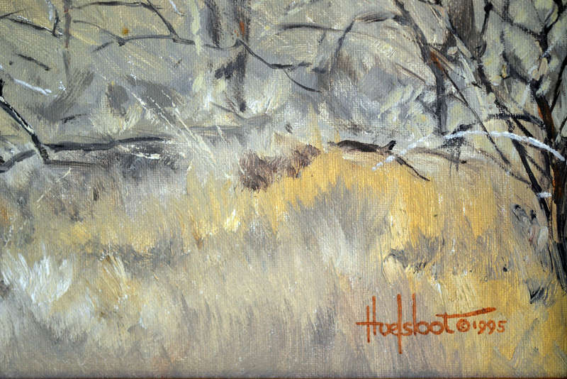 Original oils Ted Hoefsloot 1930-2013 - Walking Tall