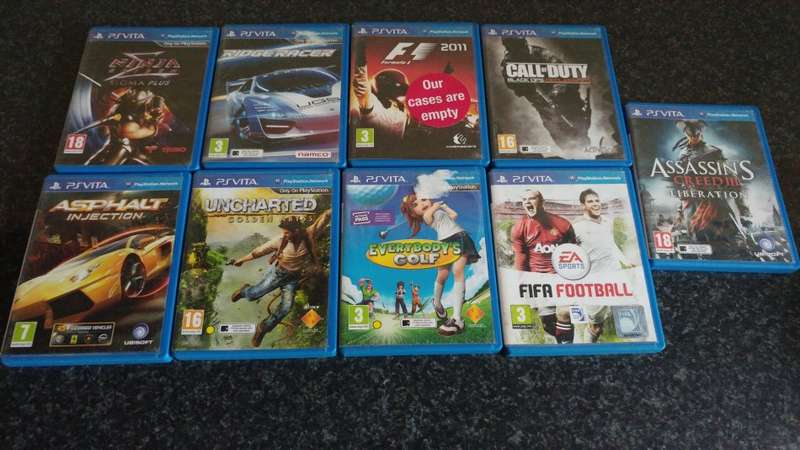Sony PS Vita 3G / Wi-Fi & 9 Original Vita Games