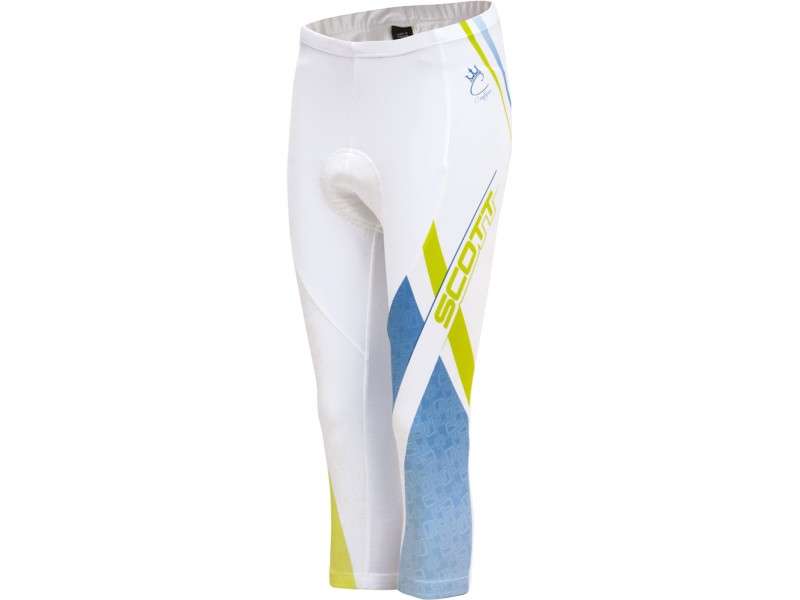 Scott RC Ladies Cycling Tights - Medium - White, Lime & Blue