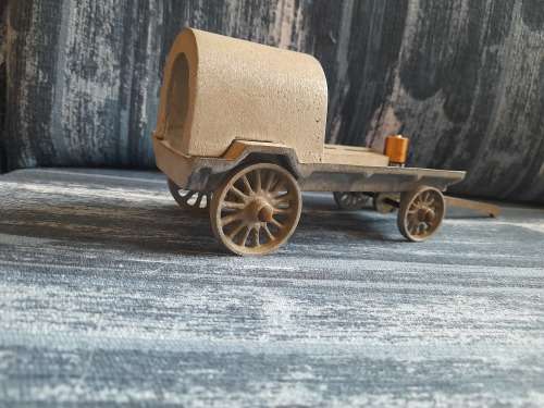 Vintage metal ox-wagon