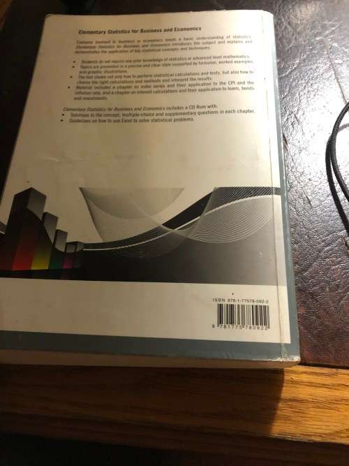 elementary statistics for business and economics 2012 Edition