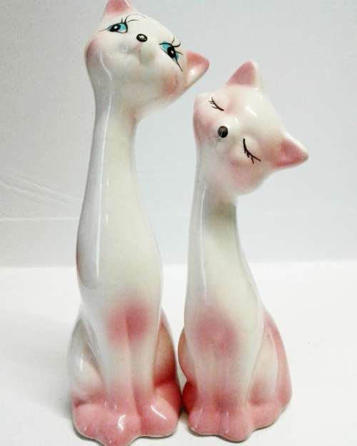 Sweet Heart Cats pair