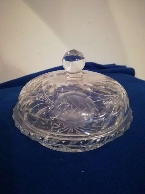Crystal Rose Butterdishes