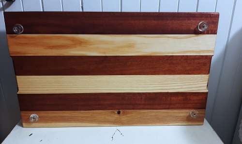 Cutting board mahogany and ashwood