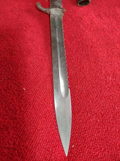 German K98 Sawback bayonet dated 1909 -