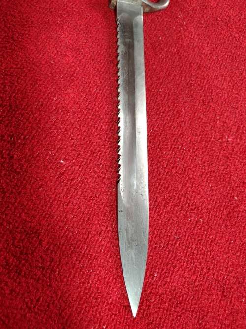 German K98 Sawback bayonet dated 1909 -