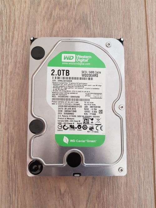 WD Caviar Green 2TB Internal 3.5" HDD