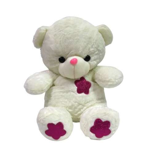 White Plush Glow Light Up Teddy Bear