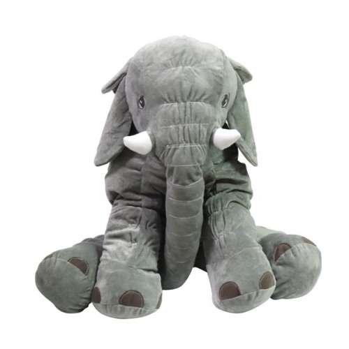 Stuffed Worm & Elephant Plush Pillow Combo