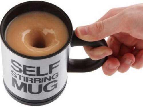 SELF STIRRING MUG (AUTOMATIC STAINLESS STEEL)