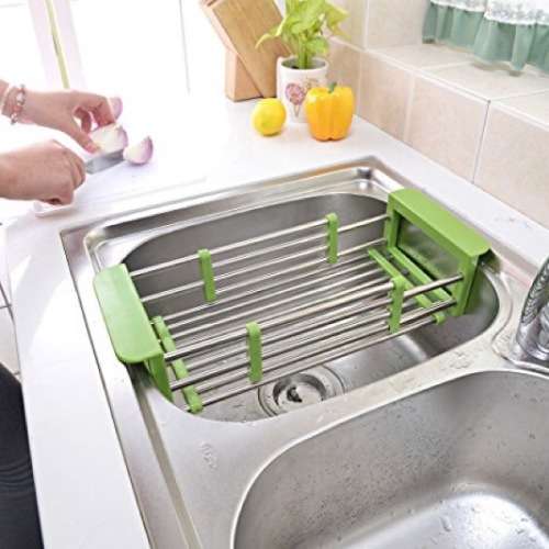 Telescopic Kitchen Sink Insert Storage Organizer Tray