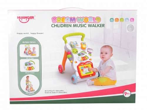 Baby Sit-To-Stand Learning & Activity Walker With Music