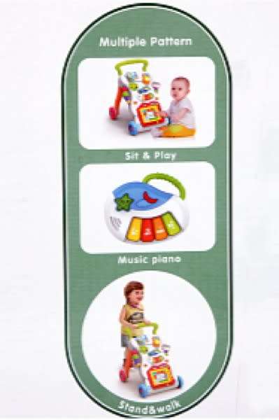 Baby Sit-To-Stand Learning & Activity Walker With Music