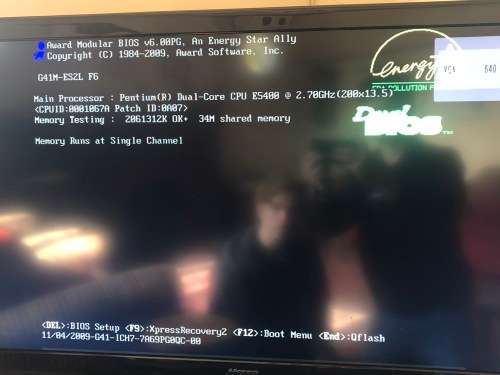 Pentium Dual Core CPU E5400 @2.7GHz + 2GB RAM + Motherboard + Heatsink