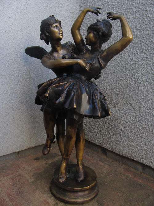 handcrafted bronze ballerina