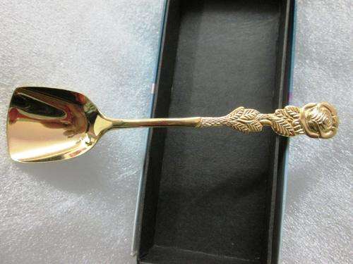 EETRITE 24ct gold plated jam ladle