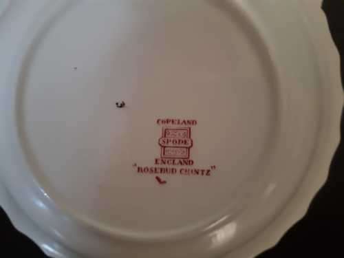 Beautiful Copeland Spode Rosebud Chintz Desert Set