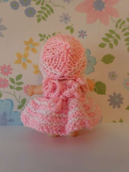 Kewpie Doll Rubber Small Knitted Dress
