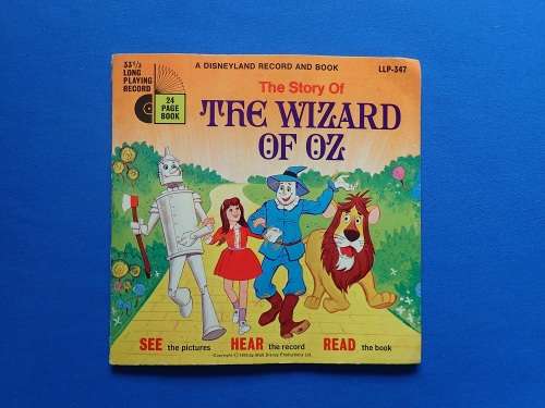 Mini LP Disneyland record and storybook - The Wizard of Oz 1968