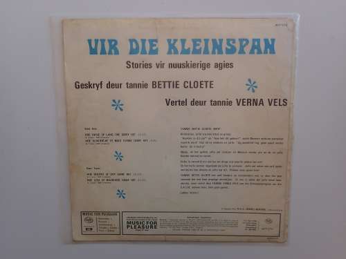 Vir die Kleinspan: Stories vir Nuuskierige Agies 1970's - reserved for Kobus
