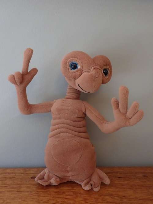 Vintage ET Movie Character soft toy - large
