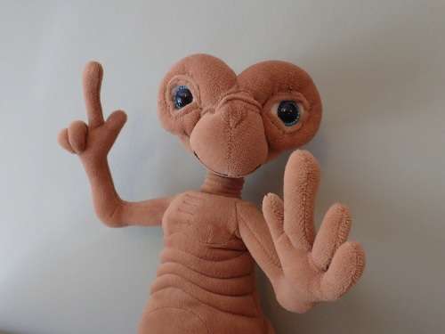 Vintage ET Movie Character soft toy - large