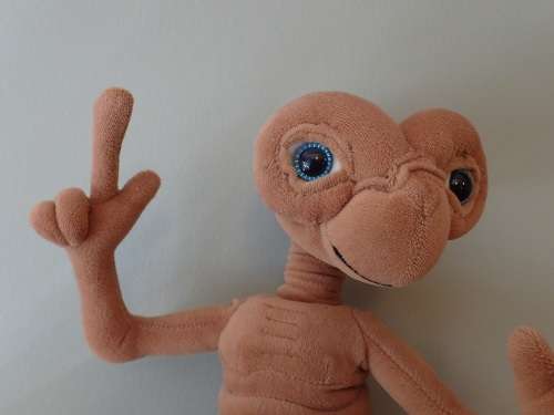 Vintage ET Movie Character soft toy - large