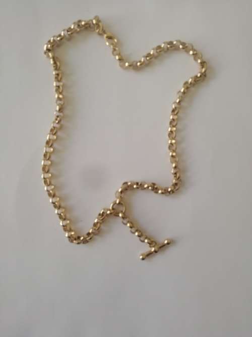 Gorgeous chunky gold plated fob necklace