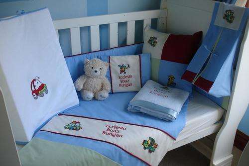 Embroidered Transport 7 Piece Baby Linen Sets
