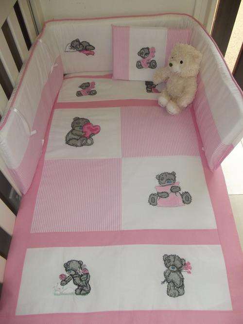 Embroidered Tatty Bear 9 Piece Baby Linen Sets - Reserved for Austin1019